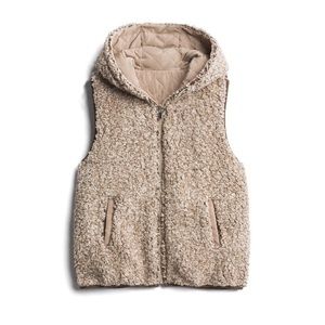 Soft Nubby Taupe Reversible Quilted Vest